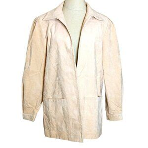 Vintage Roth Le Cover Ultra Suede Fabric Blazer Blush Peach, Pink Taupe